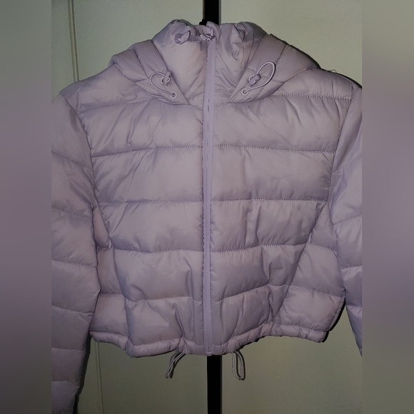 Zara lilac cropped puffer jacket - Picture 11 of 14